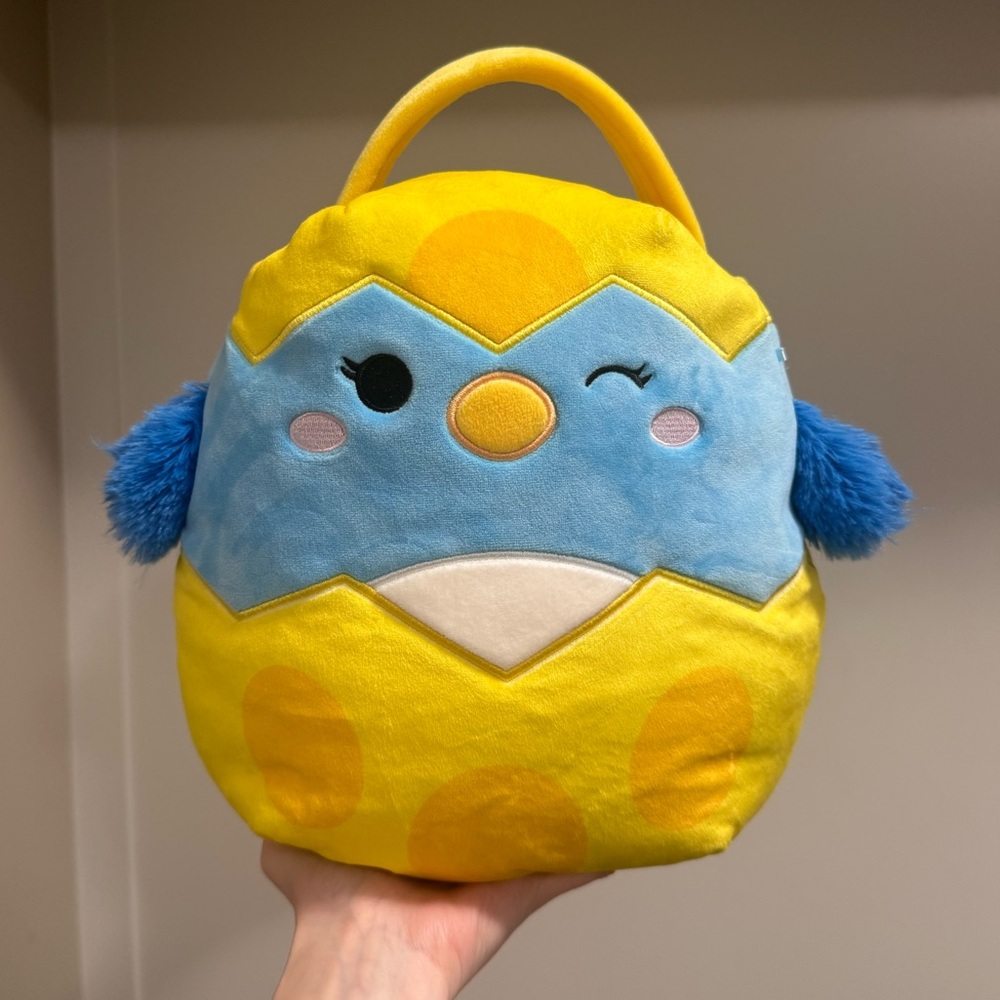 Squishmallows Bebe the Bluebird plush treat pail